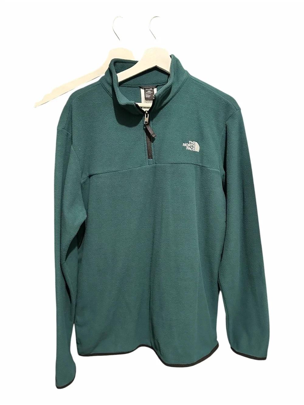 The North Face Men's Teal Half-Zip Fleece Pullover